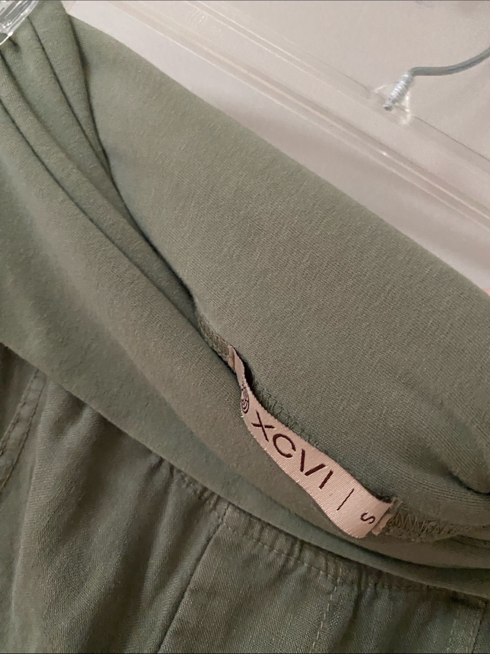 XCVI Selfina Wide Leg Linen Pant In Nori fold over Wide-Leg Flowy Pants small - Picture 5 of 6